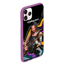 Чехол для iPhone 11 Pro Max матовый Johnny гитарист Cyberpunk2077 - фото 2