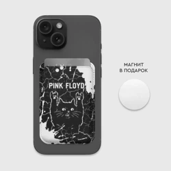 Картхолдер Magsafe магнитный Pink Floyd Rock Cat - фото 2
