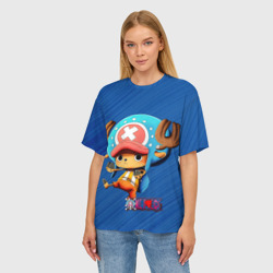 Женская футболка oversize 3D Тони Тони Чоппер-врач пиратов - фото 2