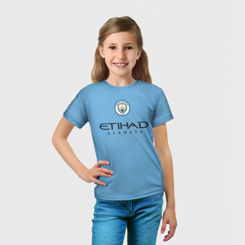 Детская футболка 3D De Bruyne Де Брёйне Manchester City домашняя форма 22-23, цвет 3D печать - фото 5