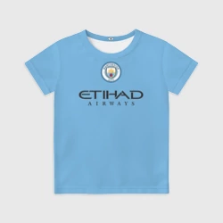 Детская футболка 3D De Bruyne Де Брёйне Manchester City домашняя форма 22-23