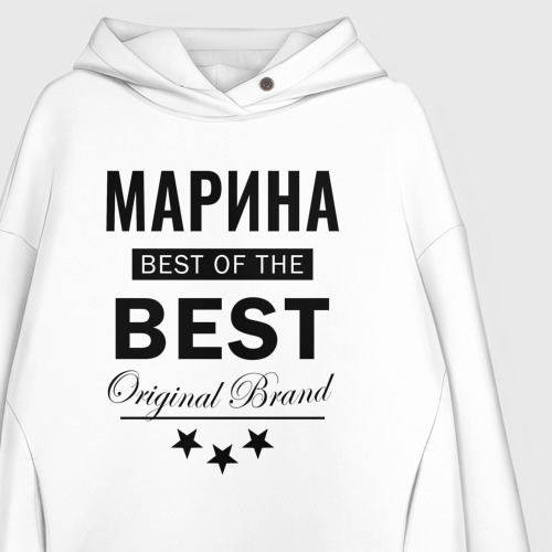 Женское худи Oversize хлопок Марина best of the best, цвет белый - фото 3