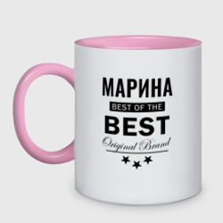 Кружка двухцветная Марина best of the best