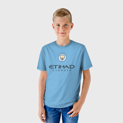 Детская футболка 3D Грилиш Manchester City Манчестер Сити домашняя форма 22-23 - фото 2