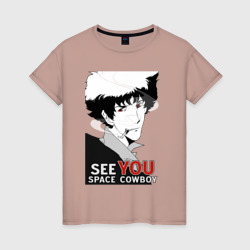 Женская футболка хлопок Spike Spiegel