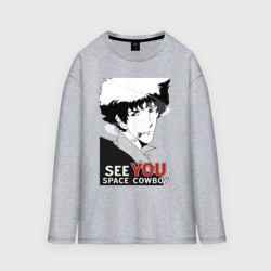 Женский лонгслив oversize хлопок Spike Spiegel