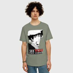 Мужская футболка хлопок Oversize Spike Spiegel - фото 2