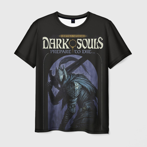 Мужская футболка с принтом Темная душа Dark Souls, вид спереди №1