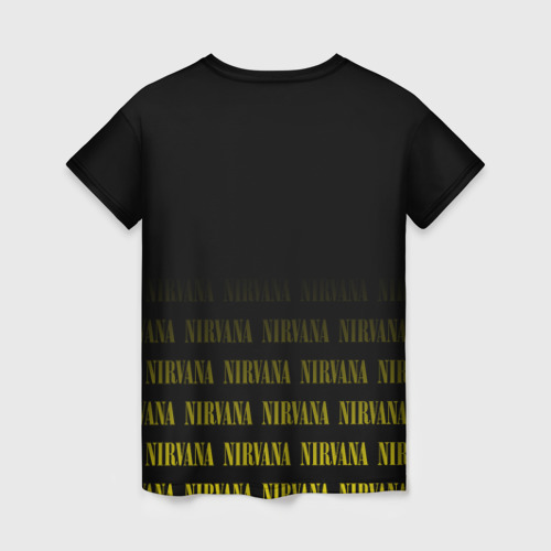 Женская футболка 3D с принтом Smile Nirvana, вид сзади #1