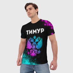 Мужская футболка 3D Тимур Россия - фото 2
