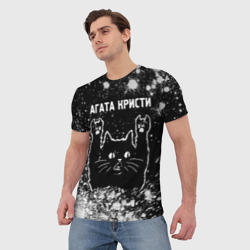 Мужская футболка 3D Агата Кристи Rock Cat FS - фото 2