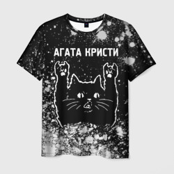 Мужская футболка 3D Агата Кристи Rock Cat FS
