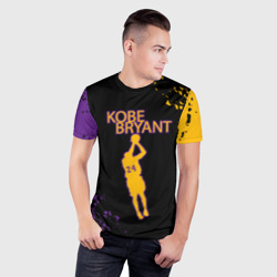 Мужская футболка 3D Slim Kobe Bryant Баскетболист 24 - фото 2