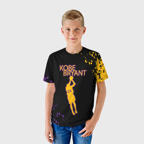 Детская футболка 3D Kobe Bryant Баскетболист 24, цвет 3D печать - фото 3