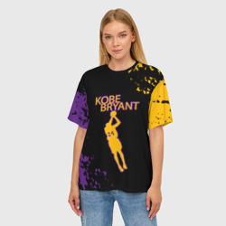 Женская футболка oversize 3D Kobe Bryant Баскетболист 24 - фото 2