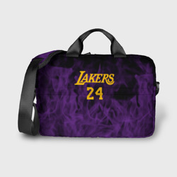 Сумка для ноутбука 3D Lakers 24 фиолетовое пламя