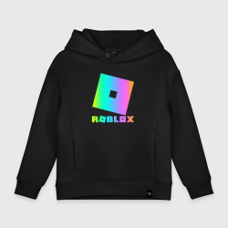 Детское худи Oversize хлопок Roblox неоновый градиент