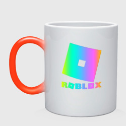 Кружка хамелеон Roblox неоновый градиент