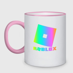 Кружка двухцветная Roblox неоновый градиент