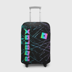 Чехол для чемодана 3D Roblox неоновый логотип