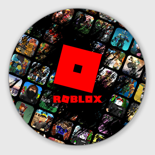 Круглый коврик для мышки Roblox сюжеты и логотип