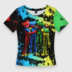 Женская футболка 3D Slim Poppy Playtime Mini Huggies