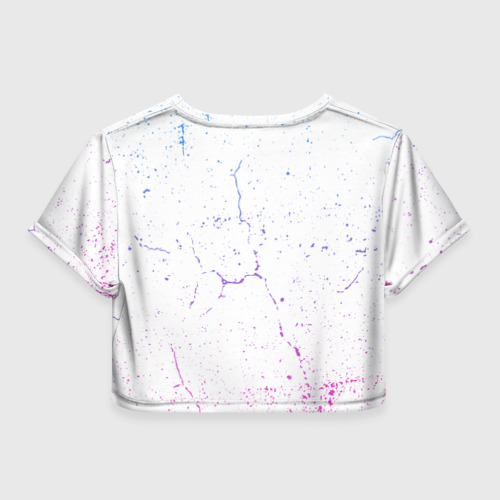 Женская футболка Crop-top 3D Влюбленные Хагги Вагги и Кисси Мисси, цвет 3D печать - фото 2