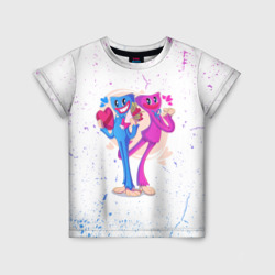 Детская футболка 3D Влюбленные Хагги Вагги и Кисси Мисси