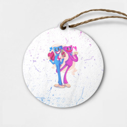 Деревянная игрушка круг Влюбленные Хагги Вагги и Кисси Мисси