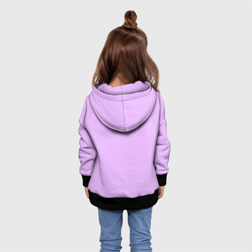 Детская толстовка 3D РАЗНАЯ КИССИ МИССИ (KISSY MISSY), цвет черный - фото 5