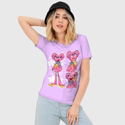 Женская футболка 3D Slim Разная Кисси Мисси Kissy Missy - фото 2