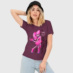 Женская футболка 3D Slim Poppy Playtime мама Длинные ноги Mommy Long Legs - фото 2