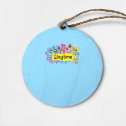 Деревянная игрушка круг Poppy Playtime chapter 2 персонажи