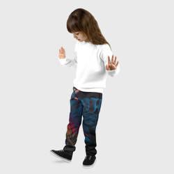 Детские брюки 3D Радужные цветы - фото 2