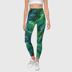 Леггинсы 3D Green Plants pattern - фото 2