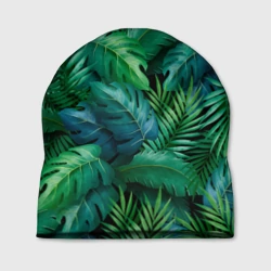 Шапка 3D Green Plants pattern