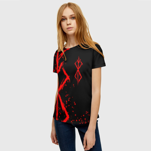 Женская футболка 3D с принтом КЛЕЙМО ЖЕРТВЫ | BERSERK | БЕРСЕРК, фото на моделе #1