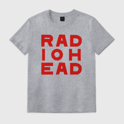 Мужская футболка хлопок Radiohead большое красное лого