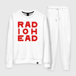 Женский костюм хлопок Radiohead большое красное лого