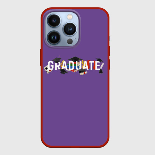 Чехол для iPhone 13 Pro Graduate!, цвет красный