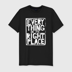 Мужская футболка хлопок Slim Everything in Its Right Place - Radiohead