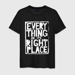 Мужская футболка хлопок Everything in Its Right Place - Radiohead