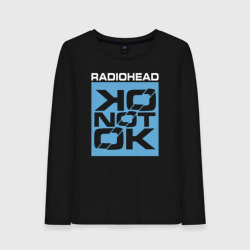 Женский лонгслив хлопок Ok Computer OKNOTOK - Radiohead