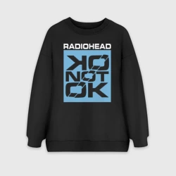 Женский свитшот oversize без начеса хлопок Ok Computer OKNOTOK - Radiohead