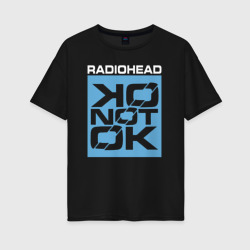 Женская футболка хлопок Oversize Ok Computer OKNOTOK - Radiohead