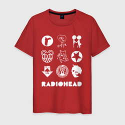 Мужская футболка хлопок Radiohead 9 знаков