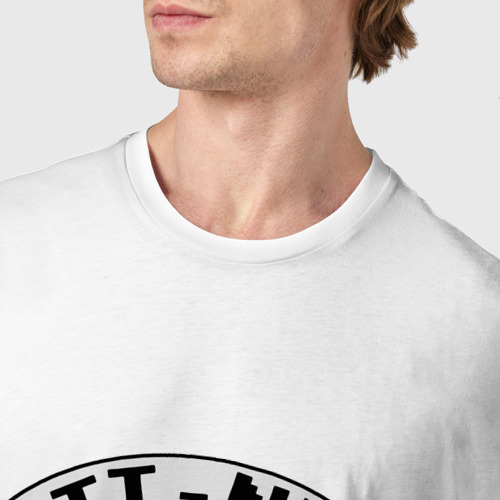 Мужская футболка хлопок Fit NES Gamers gym, цвет белый - фото 6