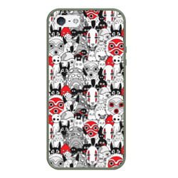 Чехол для iPhone 5/5S матовый Studio Ghibli Stars