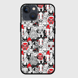 Чехол для iPhone 13 mini Studio Ghibli Stars