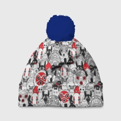 Шапка 3D c помпоном Studio Ghibli Stars